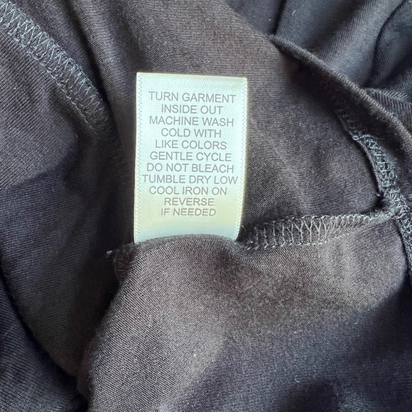 Altar'd States Black Cinched Cropped Ribbed V Neck Long Sleeve NWT Size Large - Picture 9 of 9